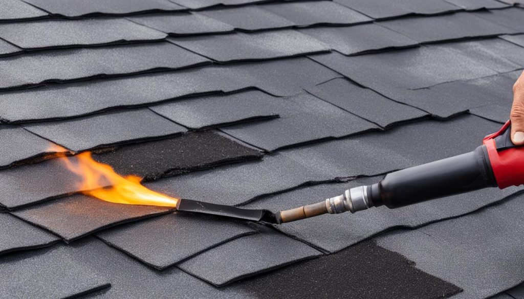 Bitumen dak repareren