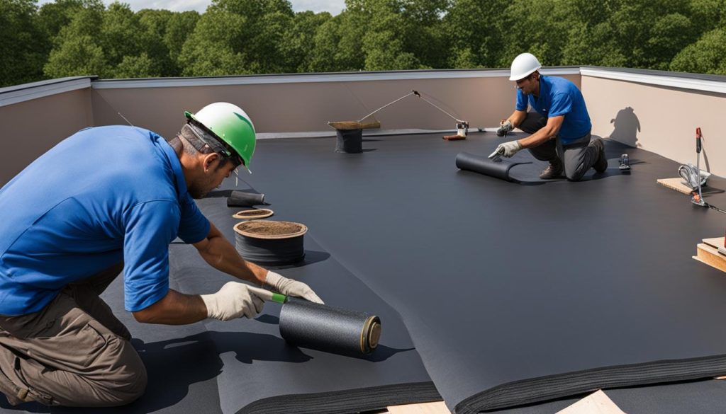 Plat dak isolatie EPDM