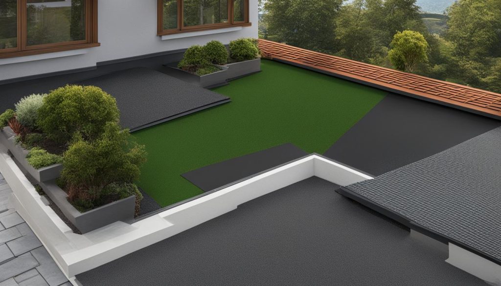 Plat dak materialen